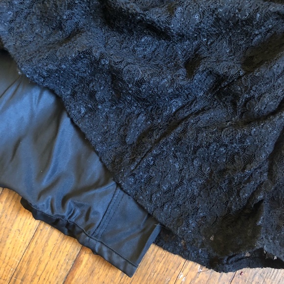 Black 90’s lace maxi dress size 7 - Picture 4 of 4